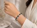 Midnight Crystal Bracelet – Silver